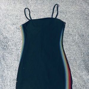 Express Raindow Strip Dress